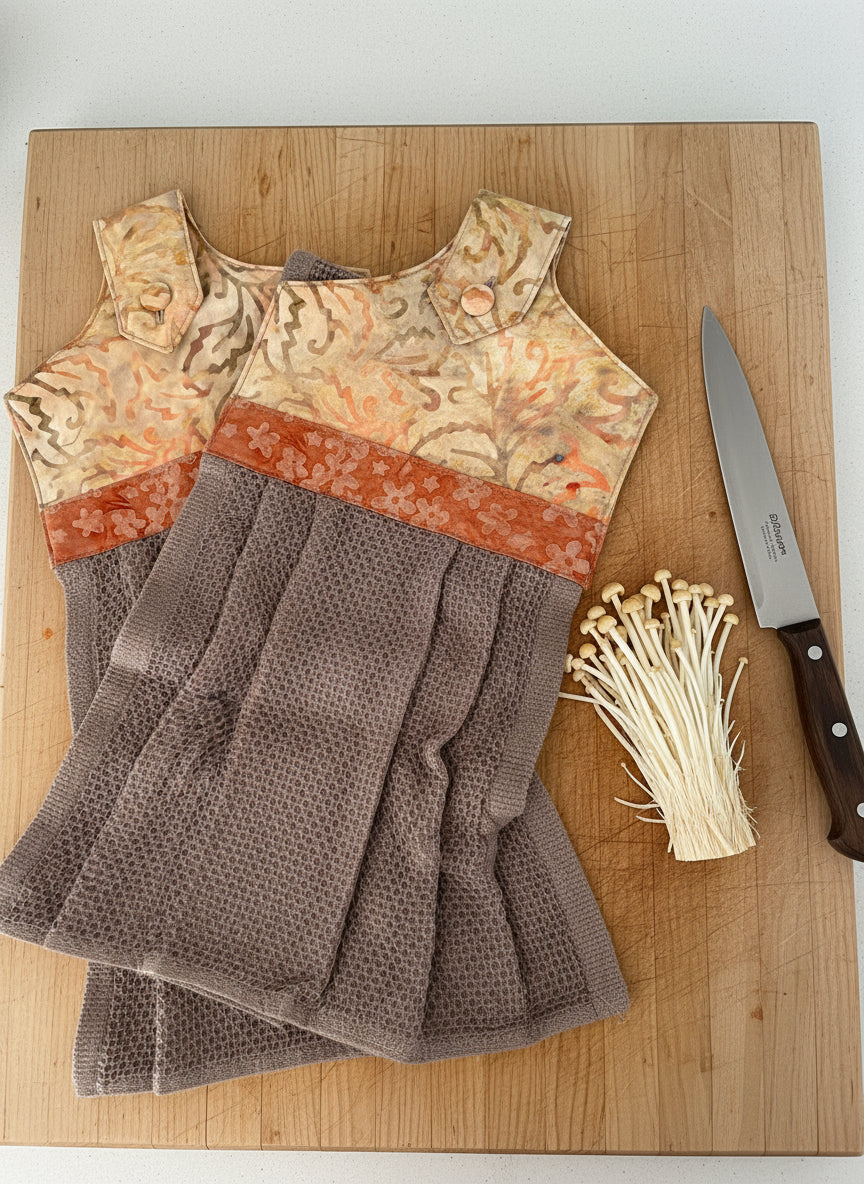 Hand Towel 100% Cotton Buttoned hanging